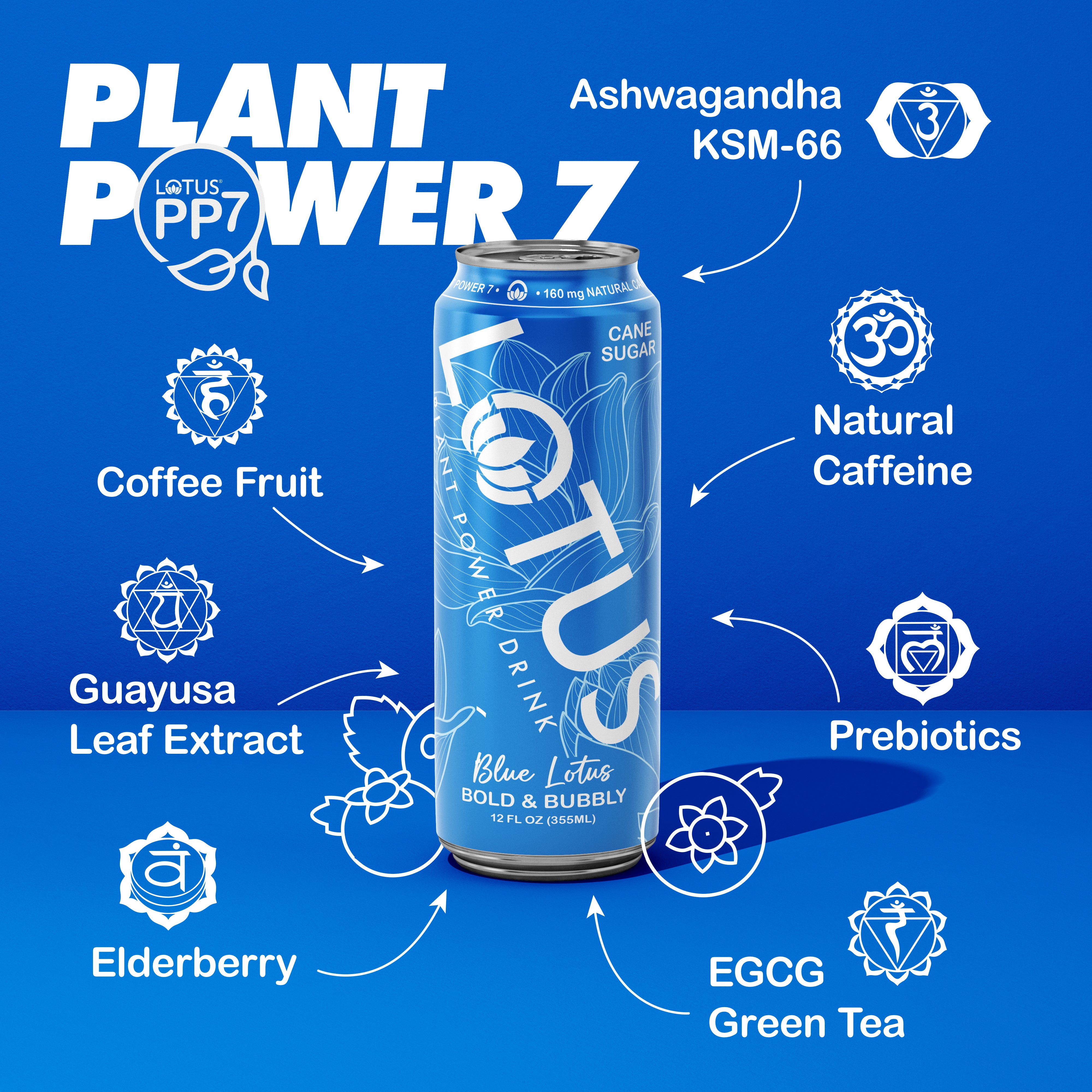 Blue Lotus Plant Power Drink™ (cane sugar)