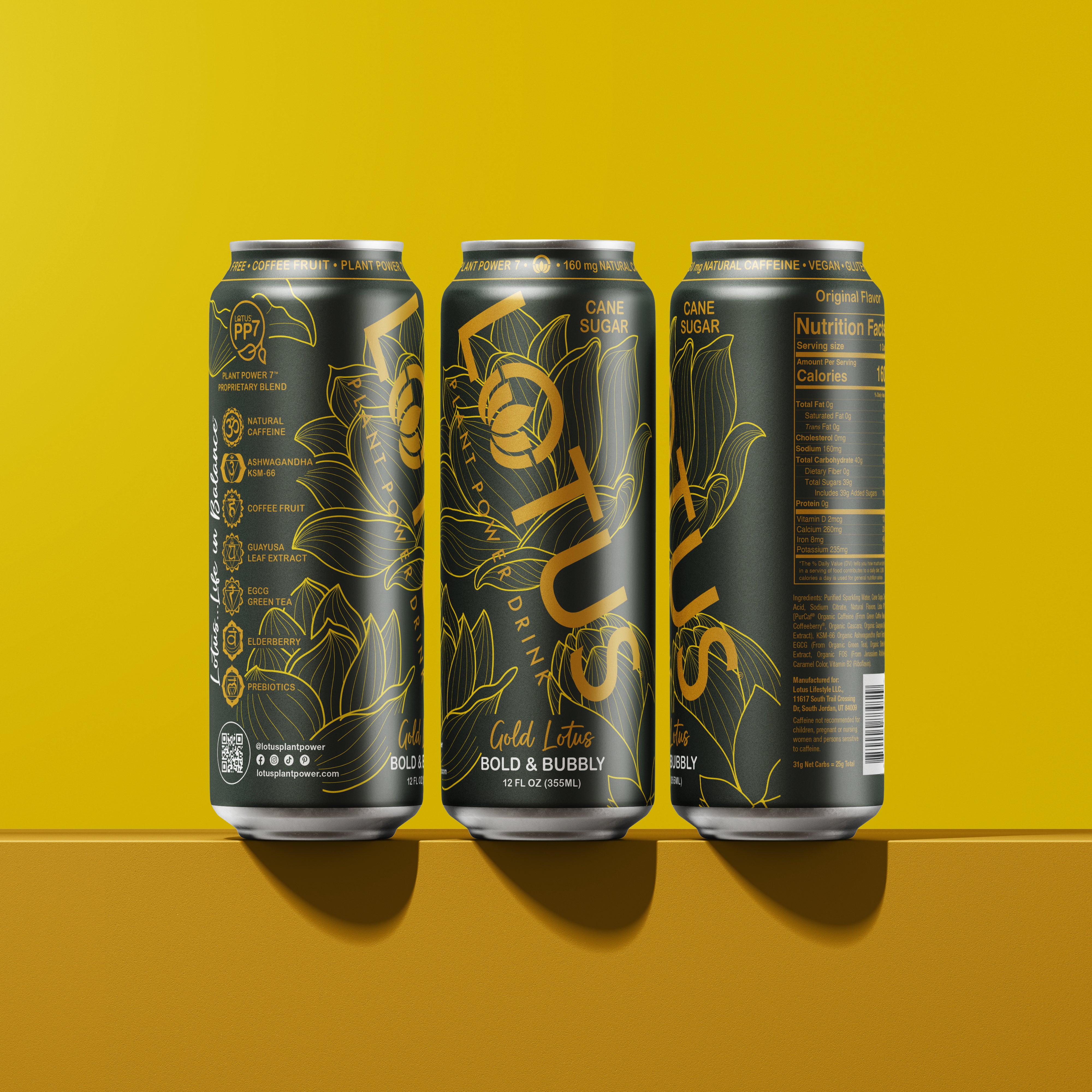 Gold Lotus Plant Power Drink™ (cane sugar)