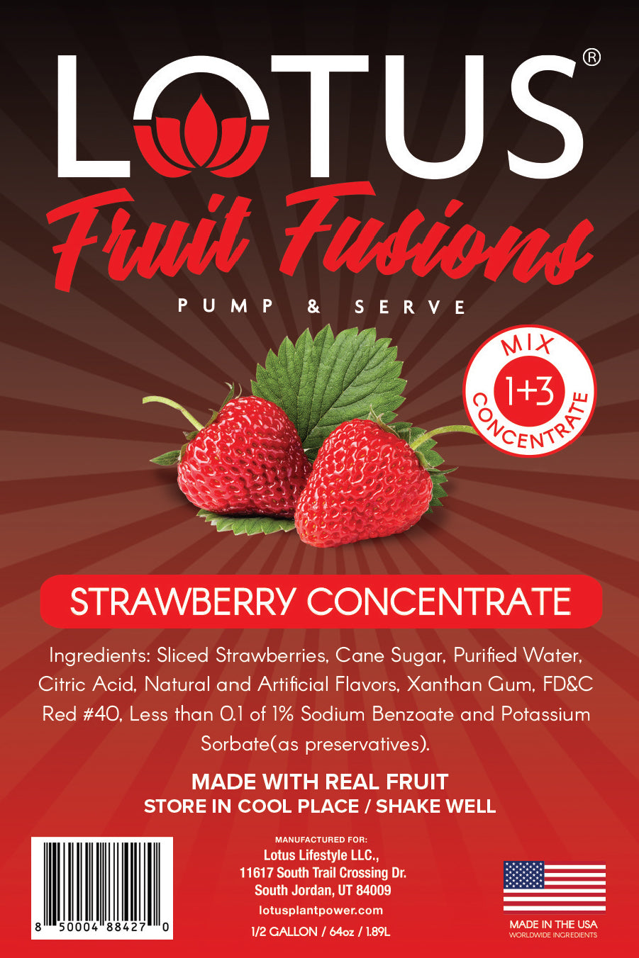 Strawberry Lotus Fruit Fusion Concentrate