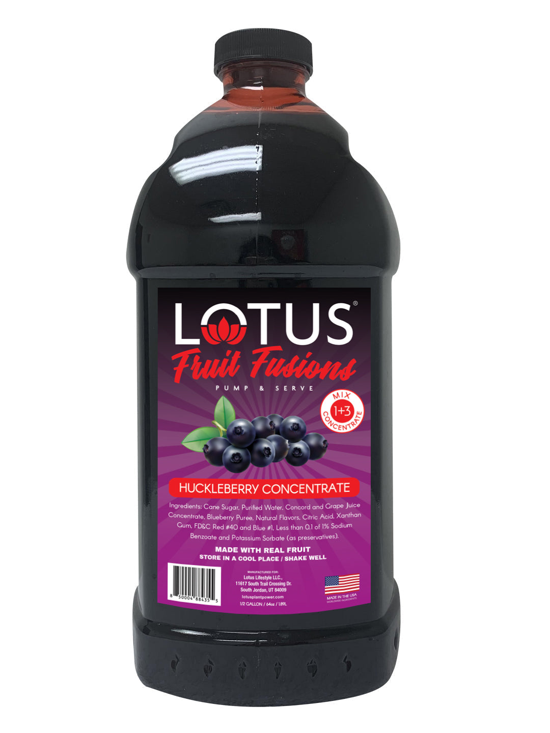 Huckleberry Lotus Fruit Fusion Concentrate