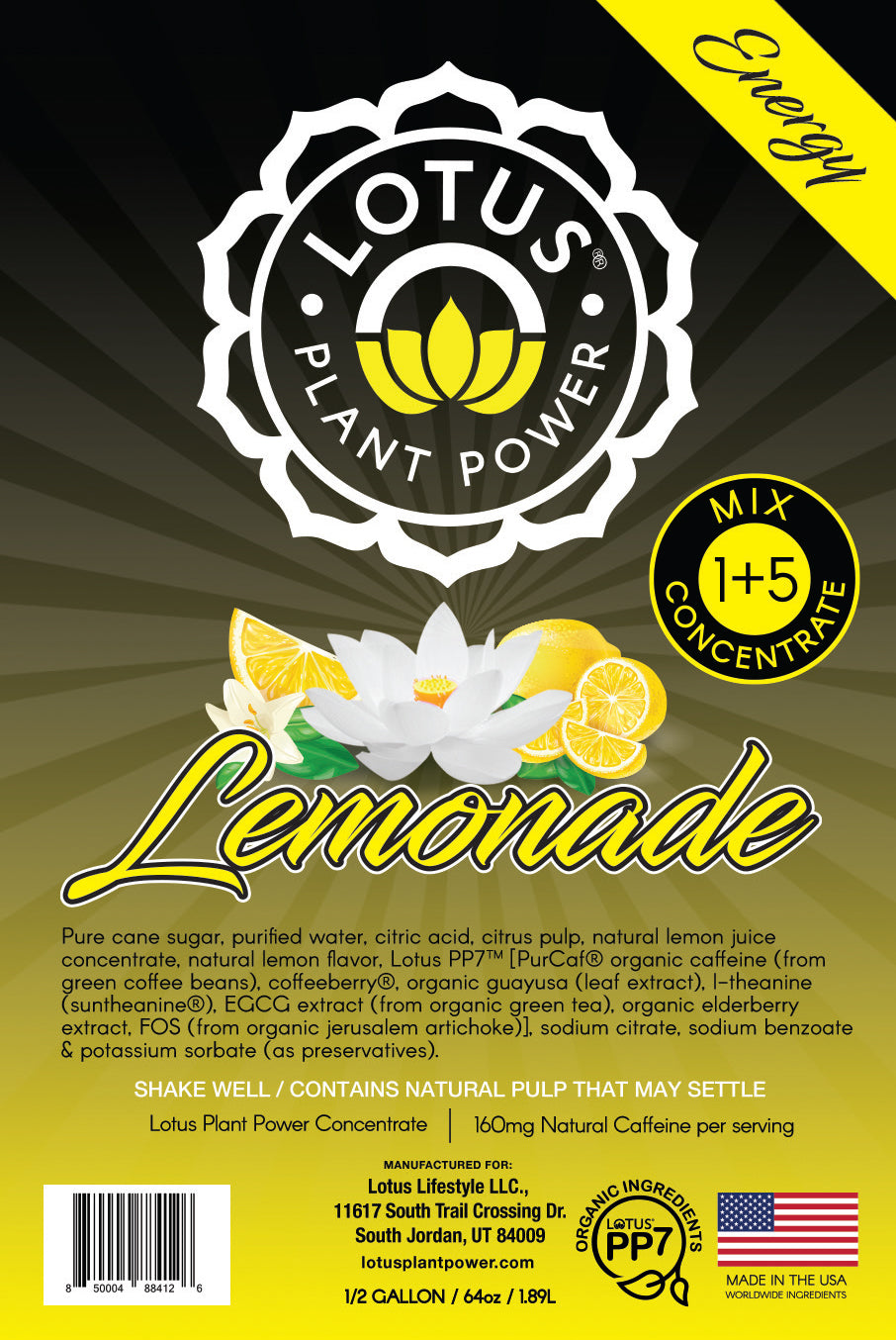 Lotus Energy Lemonade Concentrate