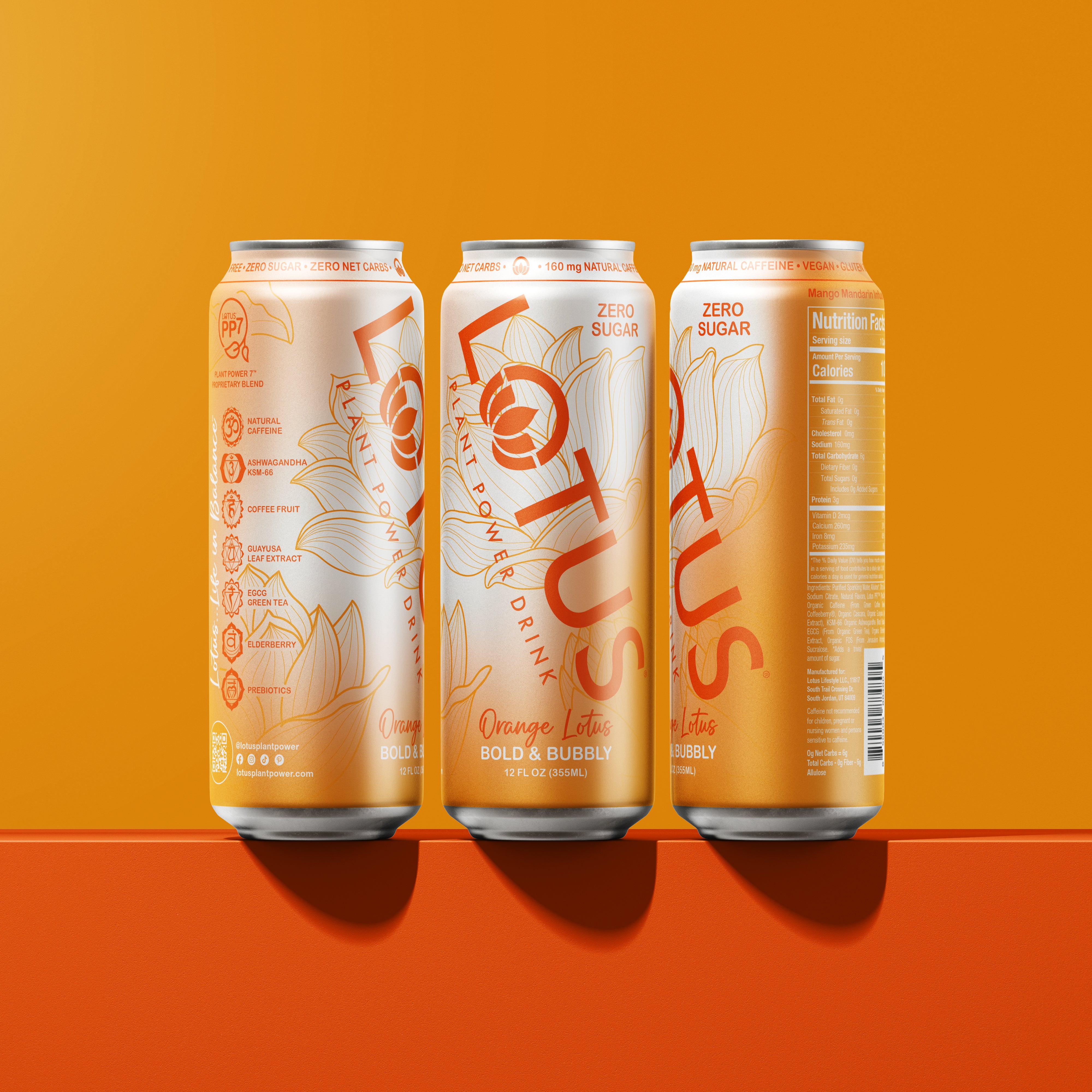 Orange Lotus Plant Power Drink™ (zero sugar)