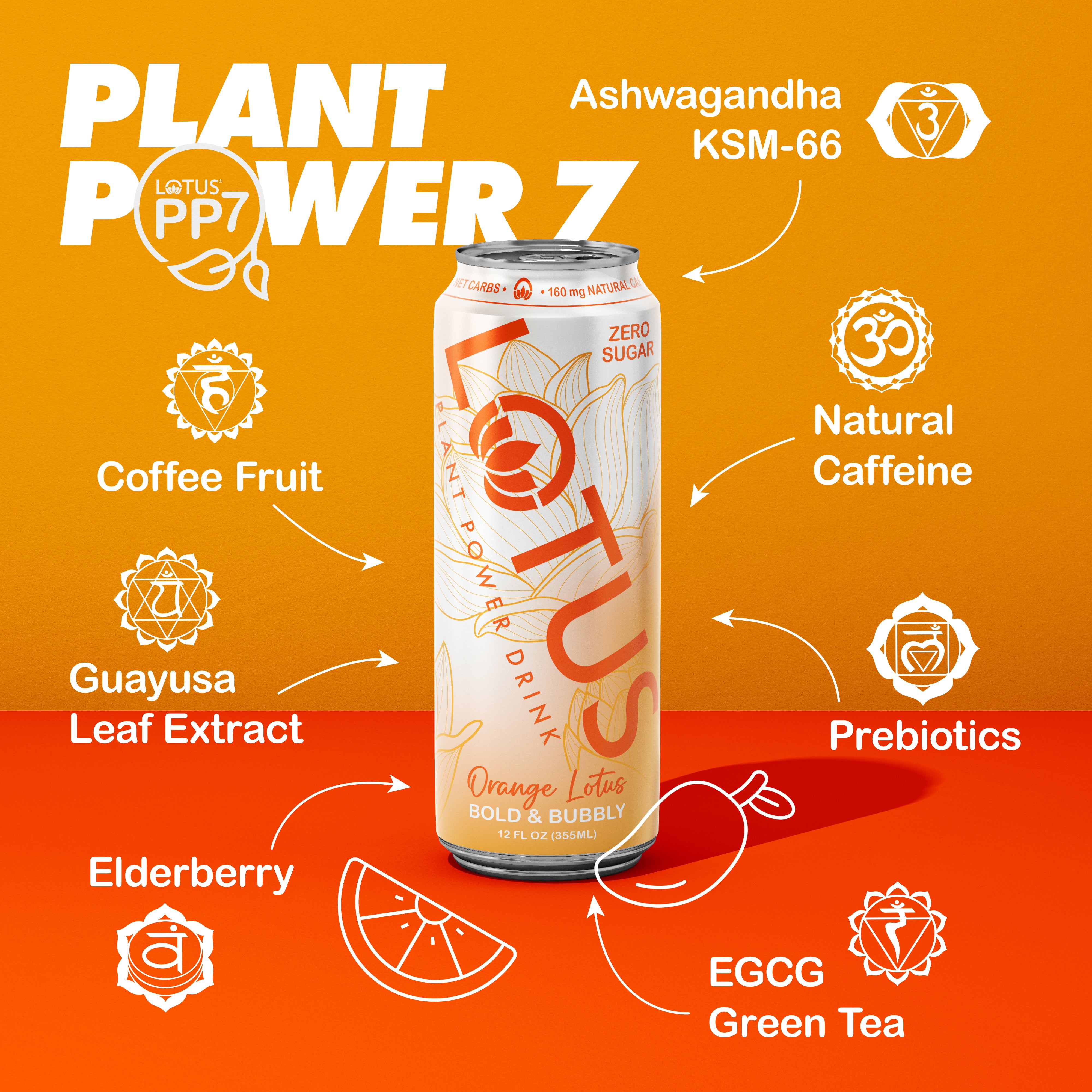 Orange Lotus Plant Power Drink™ (zero sugar)