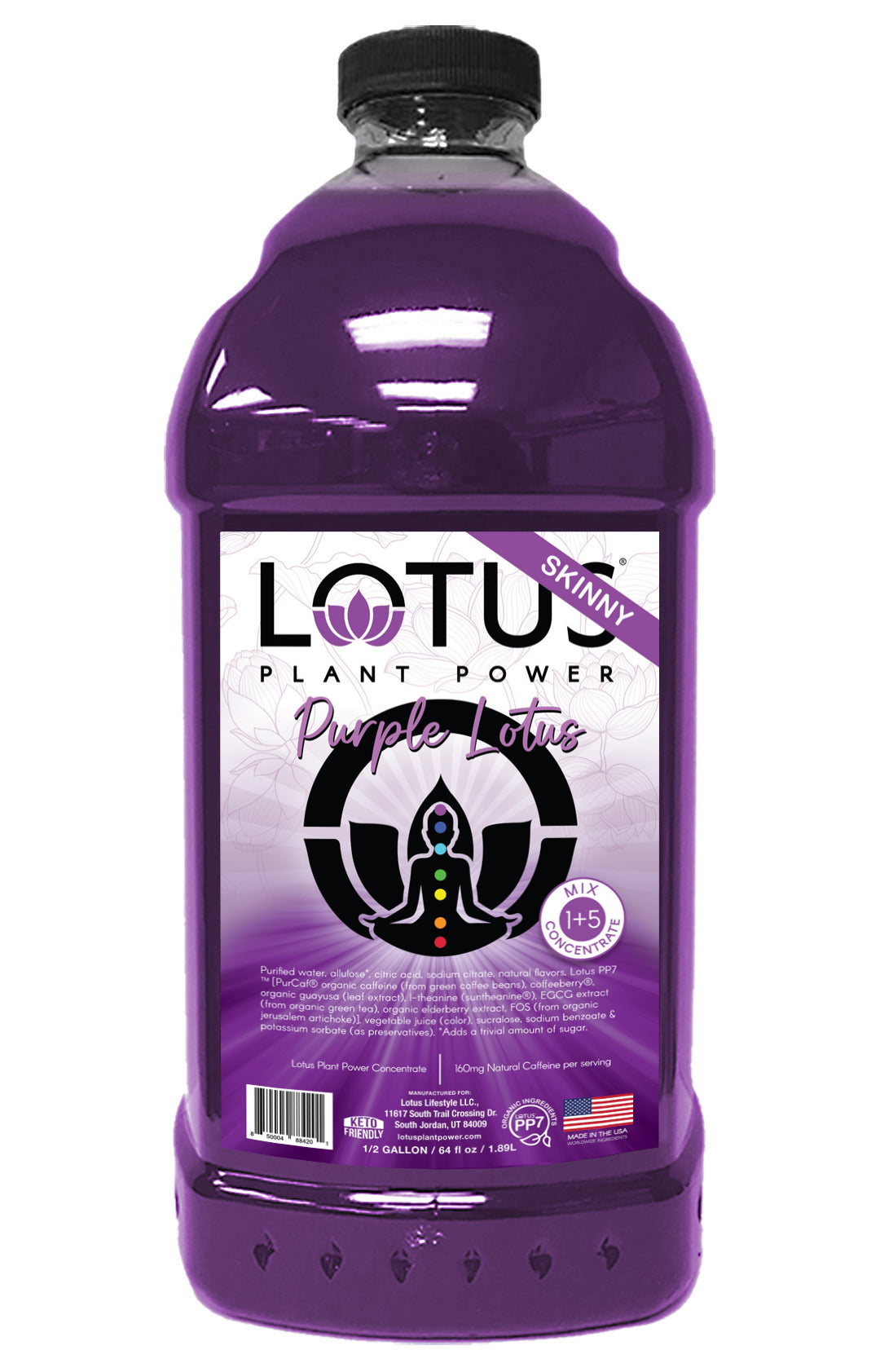 Purple Lotus Plant Power Zero Sugar Concentrate