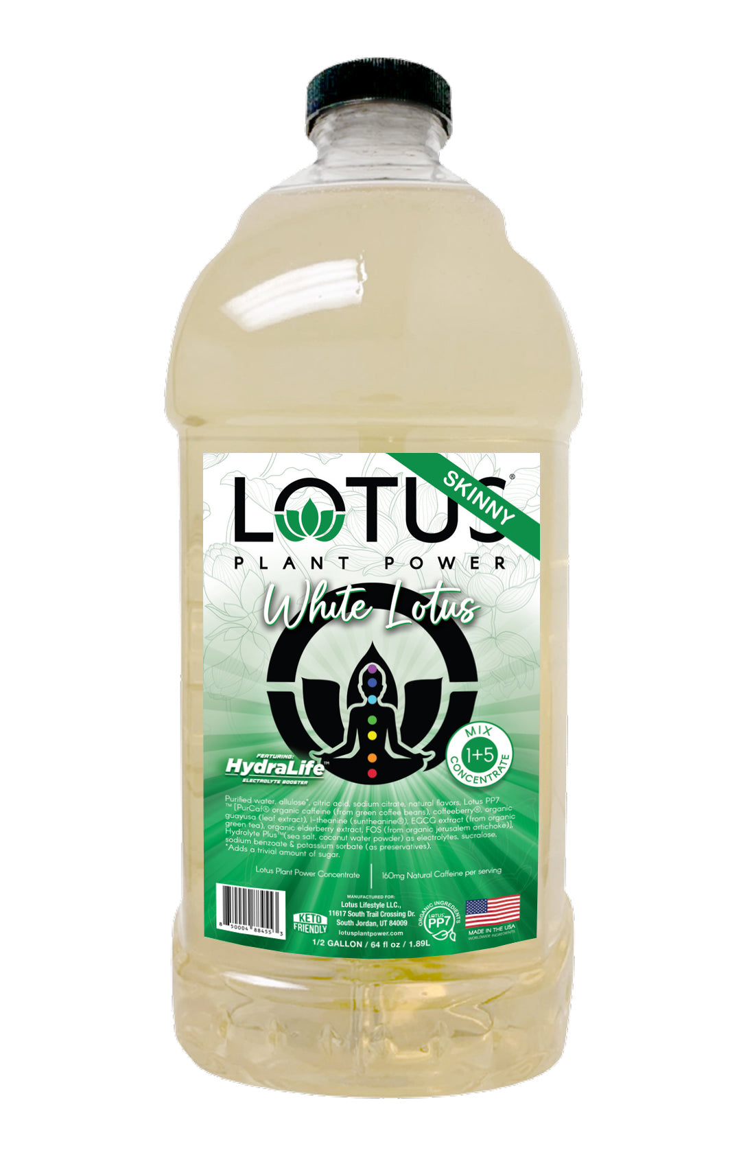 White Lotus Plant Power Zero Sugar Concentrate
