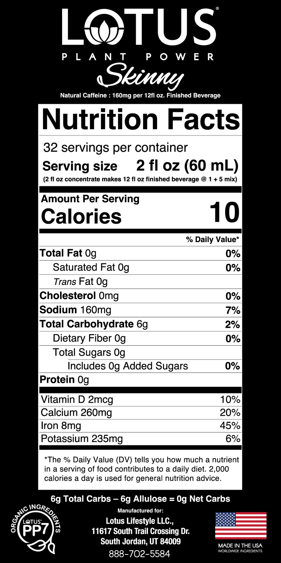 Pink Lotus Plant Power Zero Sugar Concentrate